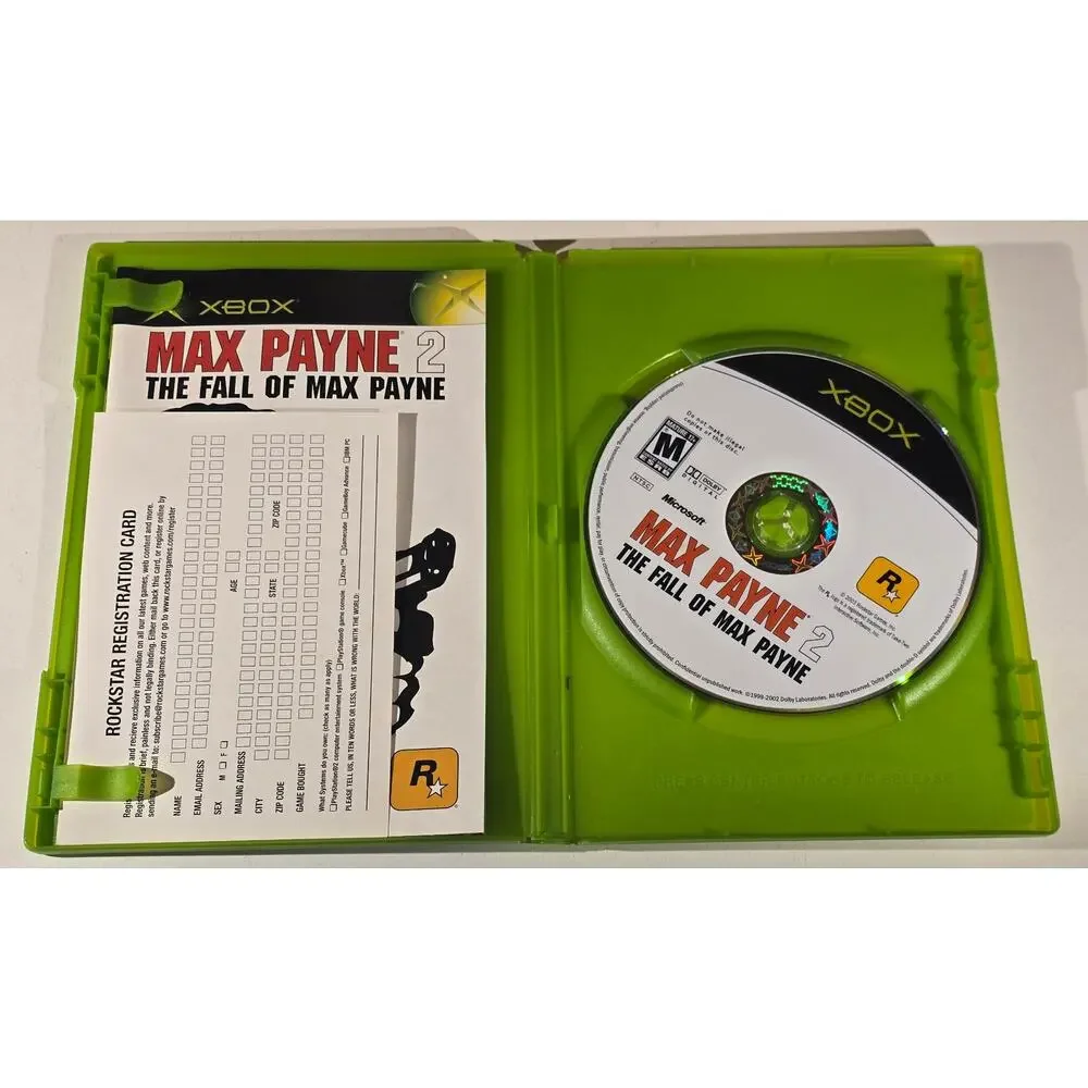 Xbox Max Payne Game Lot Max Payne 2 The Fall of Max Payne CIB Complete